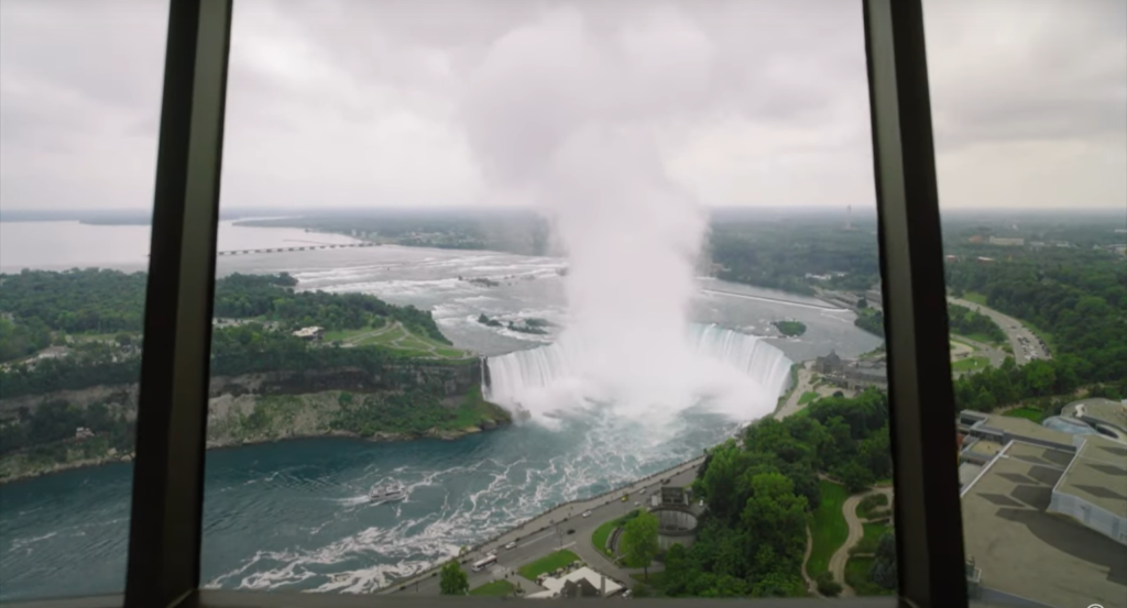 Niagara fall view from tower hotel