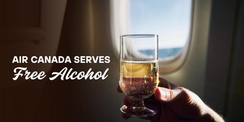 air canada serves free alcohol to all economy passengers