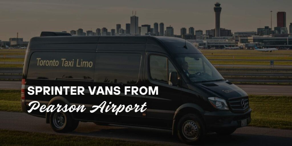 sprinters from pearson toronto airport for group travel or corporate travel with luggage